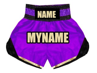 Shorts Boxe Anglaise Personnalisé : KNBSH-022-Violet